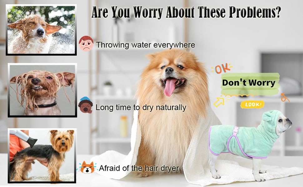 Рушник для собак з мікрофібри з капюшоном, супер вбираючий, швидковисихаючий, XL, зелений