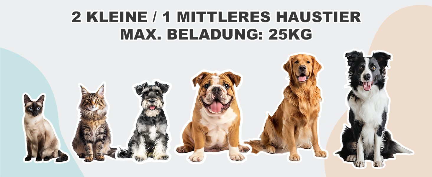 Візок для собак DAISTERN, складаний, до 25 кг, сірий. Легкий алюмінієвий каркас, поворотне EVA-колесо з амортизатором та гальмом, 4-в-1 для прогулянок, міста та ветеринара.