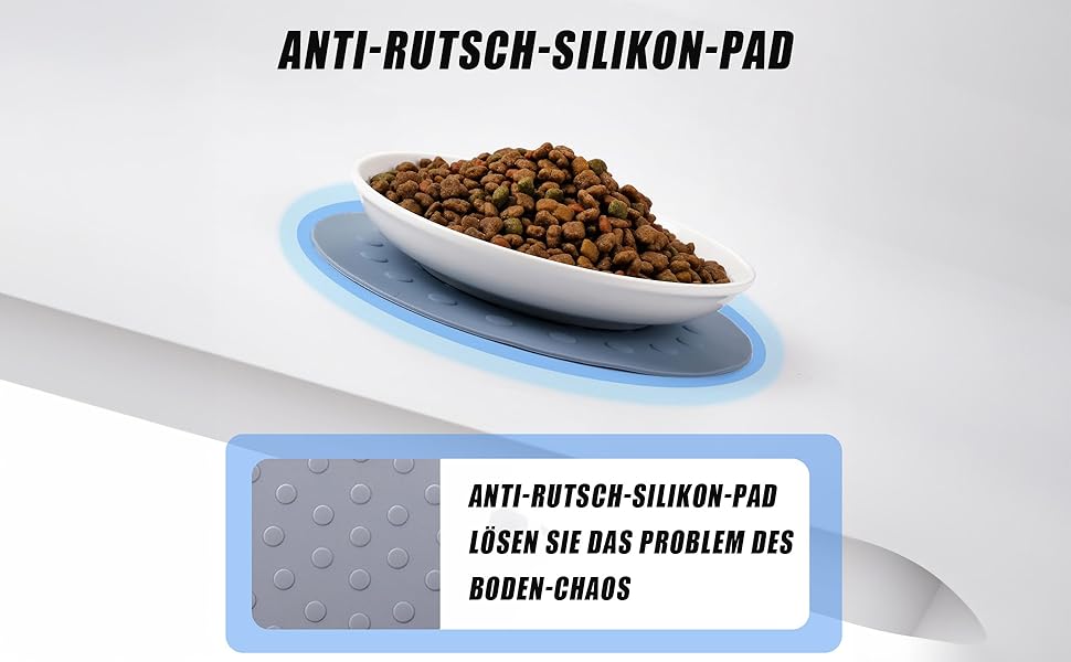 Набір мисок для котів на 6 місць - 6 мисок з кераміки та підставки, широкі миски для котів, що зменшують подразнення вусів, плоскі миски для кошенят та дрібних тварин