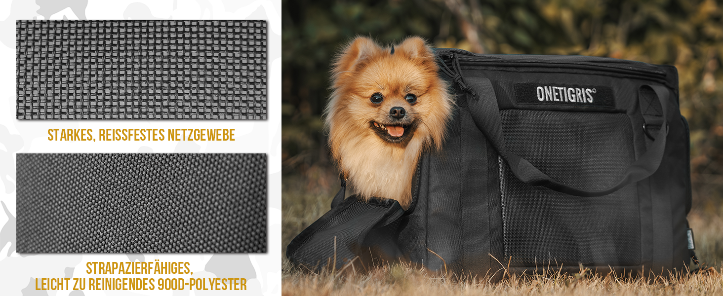 Транспортна сумка для собак OneTigris, переноска для котів та цуценят до 5 кг, M 2.0