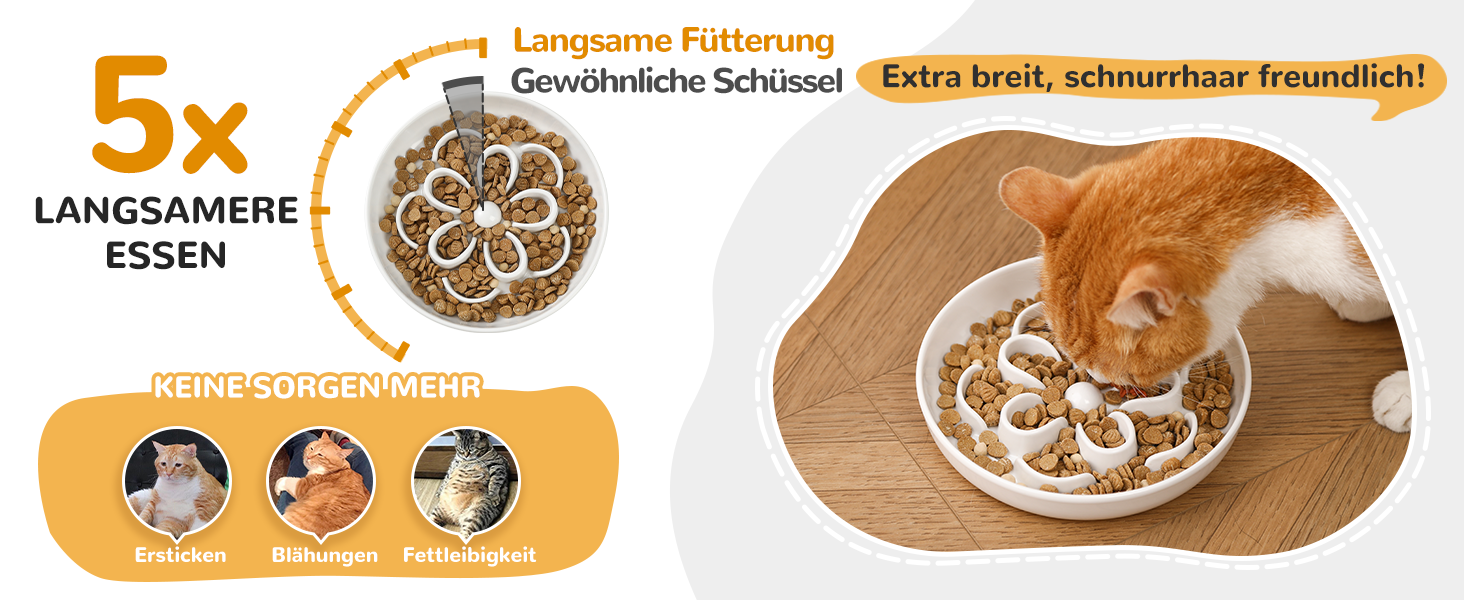 Набір мисок протиковтання для котів та маленьких собак 3 шт. - Миски з лабіринтною конструкцією, зелені, блакитні, рожеві