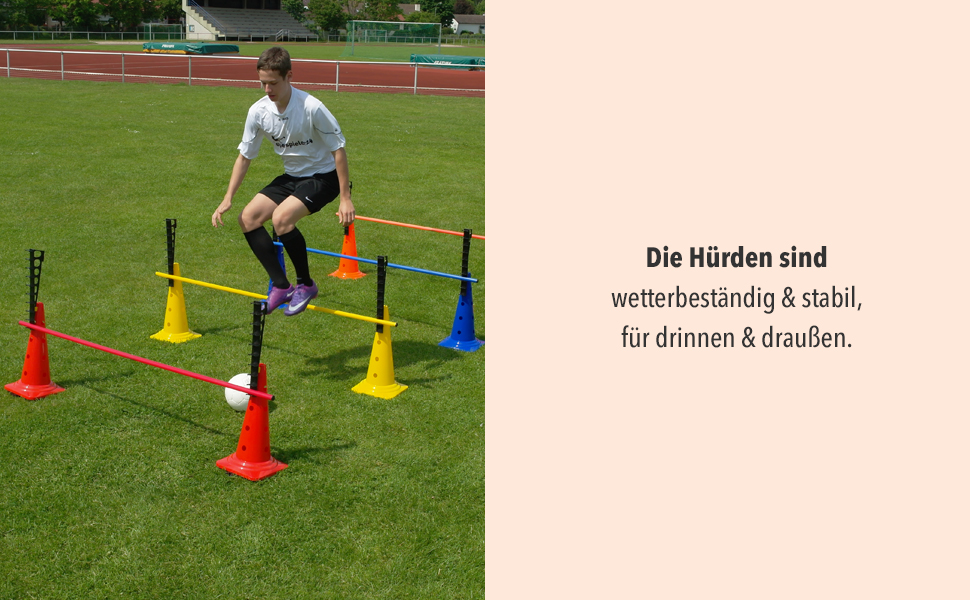 Кільцеподібна перешкода Sportikel24 для аджиліті з жердиною 100 см – для собак, коней та дітей