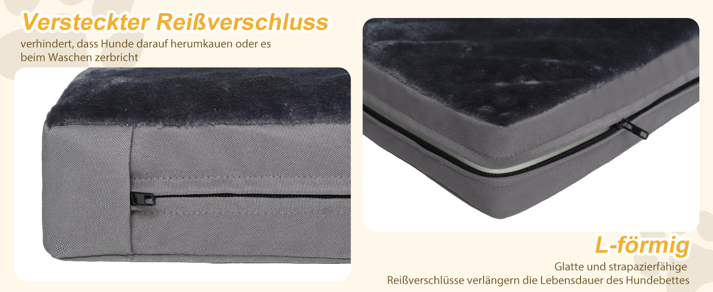 Ортопедичне ліжко для собак Favodormir, велике та середнє, 91x69x7 см, сіре, водонепроникне, для дому та вулиці