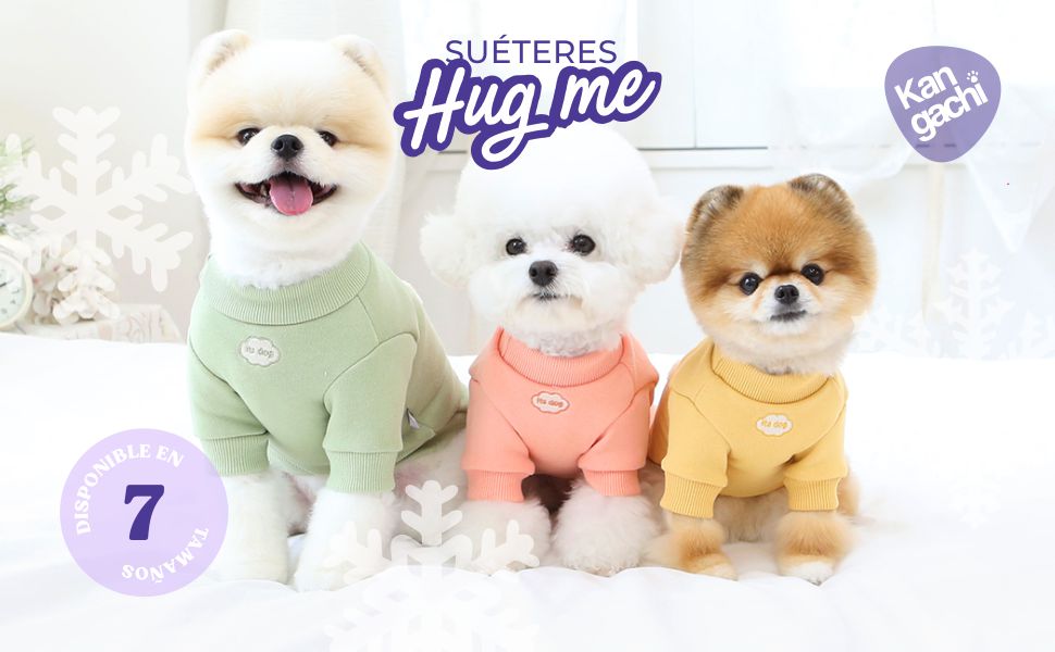 Світшот для собак маленьких порід Its Dog & Kangachi 'Hug Me', 100% органічна бавовна, колір м'ятний, розмір M