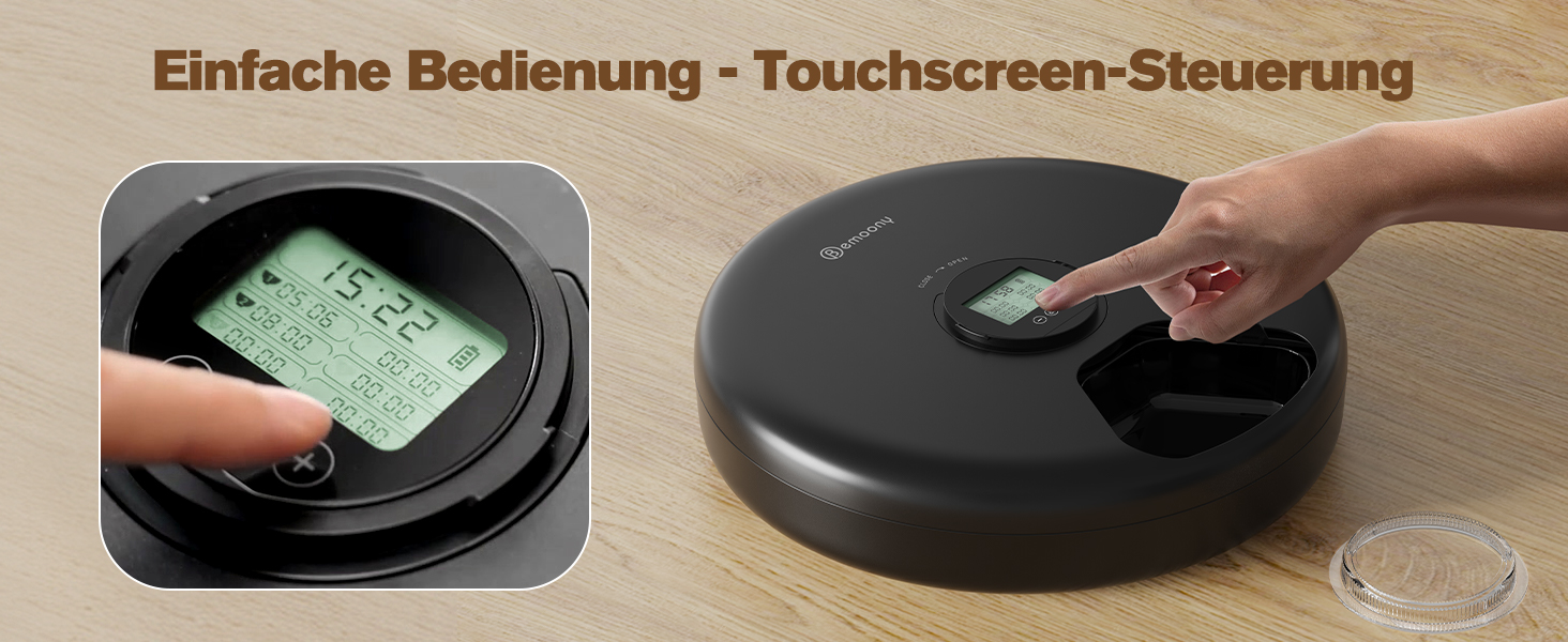 Автоматичний дозатор корму для котів: автоматичний диспенсер вологого корму для котів, бездротовий, з охолодженням, таймер, акумулятор, ABS пластик