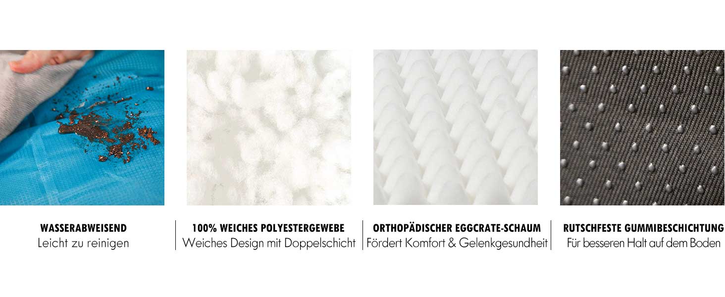 Ортопедичне собаче ліжко CevaHome, кругле, водонепроникне, з неслизьким покриттям, XL, оливково-зелене