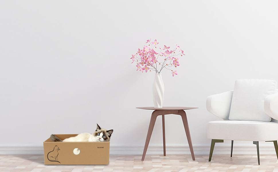 Котячий когтетоп AUSCAT L-подібний з іграшками, 69 см, 4 шт.