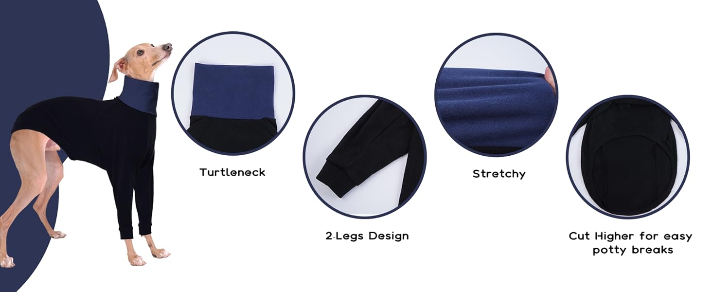 Теплий плед-пуловер для Whippet, Greyhound та інших породистих собак. Плед-пуловер, тепла піджака для собак, фліс, піжама для собак (оливковий, чорний, XL)