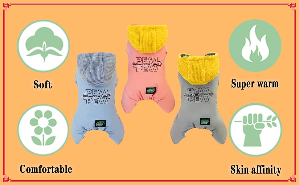 Теплий зимовий одяг для собак: теплий, непромокаючий комбінезон для собак, теплий одяг для маленьких собак і котів, сірий, M