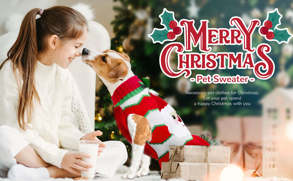 Світер для собак на Новий Рік з отвором для шлейки, в клітинку, з оленем, одяг для собак, пуловер для маленьких, середніх та великих собак, котів, теплий осінньо-зимовий, для цуценят, одяг для собак, жилет (XL, Червоний Санта)