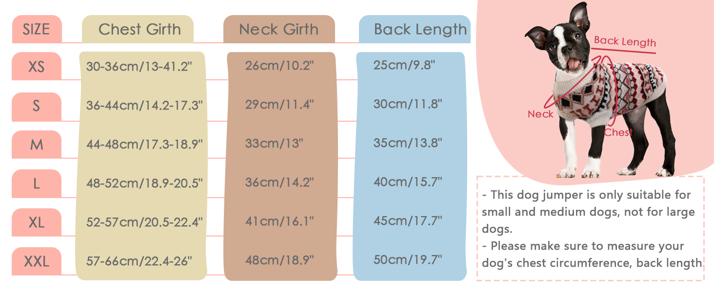 Теплий пуловер для собак - Boho стиль, різдвяний, з отвором для повідка, для чихуахуа, йоркширського тер'єра, джек-рассела, XS, колір кава