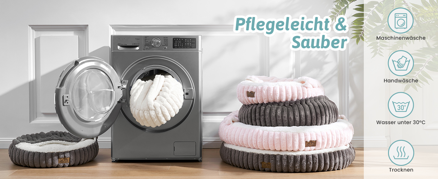 Зимове ліжко для котів з ковдрою, м'яке ліжко-подушка для собак та котів, тепла затишна печеринка з підтримкою голови та шиї, штучне хутро, можна прати, 50x50x15 см, сірий колір