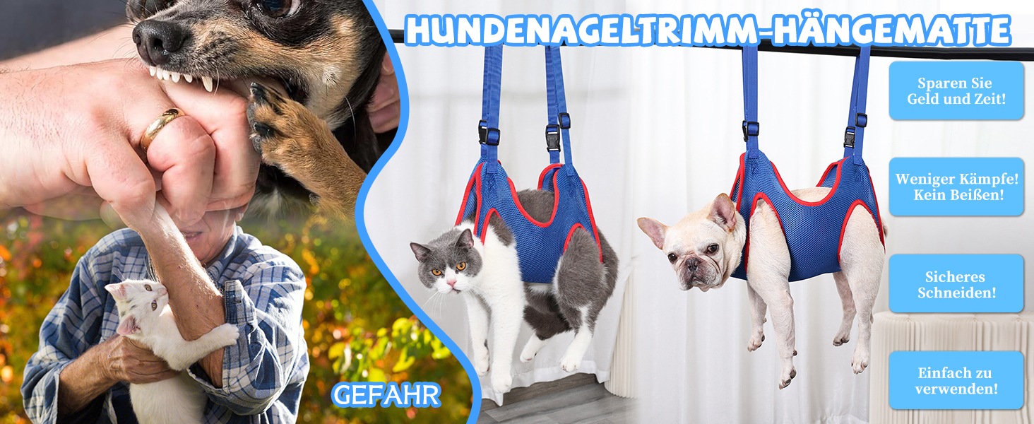 Гамак для грумінгу собак та котів, пристрій для грумінгу та стрижки нігтів, 6-10 кг