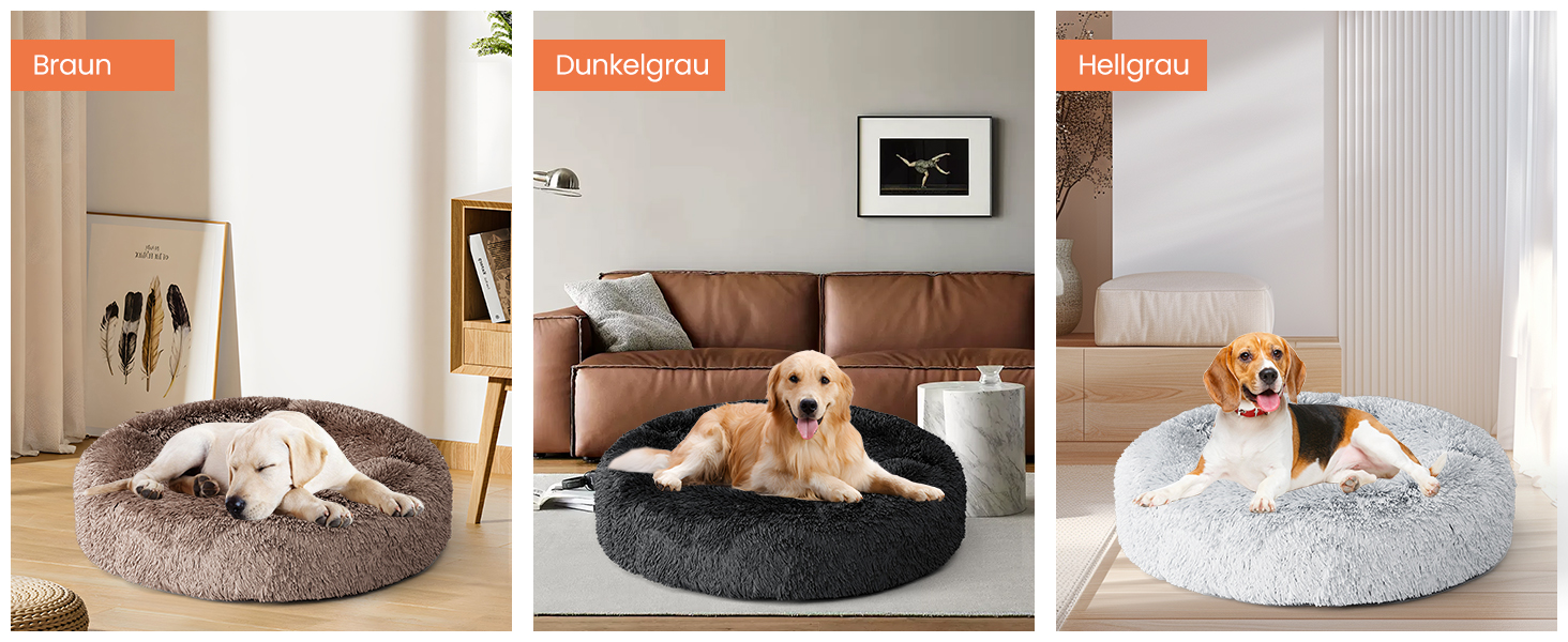 XKISS Лежанка для собак, м'яка, знімний та пральний чохол, оригінальна модель [M, 80см, Темно-сірий]. Лежанка для собак великих, середніх та маленьких порід, зручна та гігієнічна. Розміри: 80 x 80 x 20 см, Темно-сірий колір.