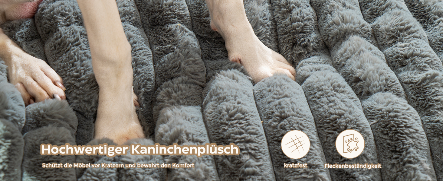 М'який лежак для собак Avont, великий, сірий, знімний, зручний, з антиковзаючою основою