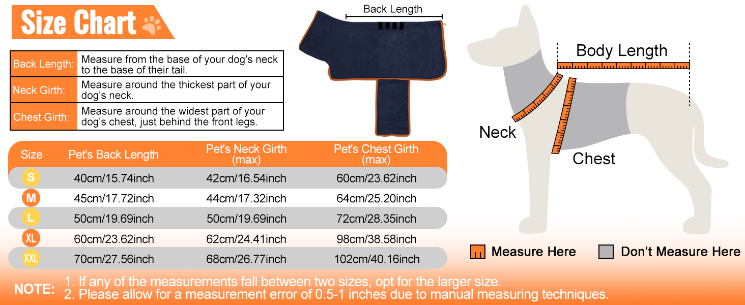 Рушник для собак Hezzuv: ультрапоглинаючий, з мікрофібри, для сушіння після снігу, м'який, двошаровий, для цуценят та дорослих, синій (S)