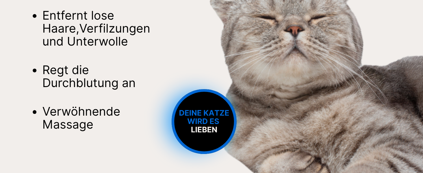 Гребінець для котів Pretty Paw®: м'яке видалення шерсті, проти ковтунів. Підходить для довгошерстих та короткошерстих котів. Масажна підшерсткова щітка. Нова, блакитна!