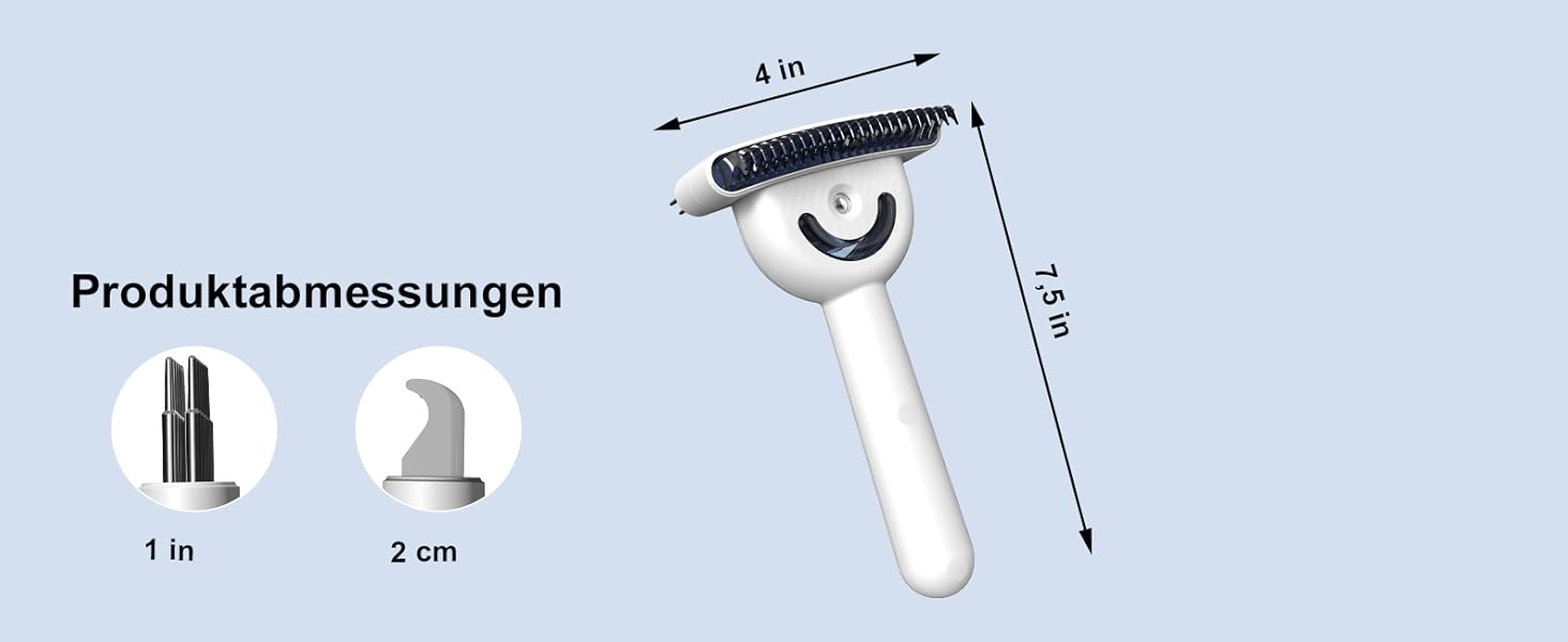 Двостороння щітка для підшерстка та парова щітка для собак та котів з 2 рівнями розпилення, широка розпушувальна щітка для довгошерстих тварин з ковтунами, інструмент для догляду та масажу