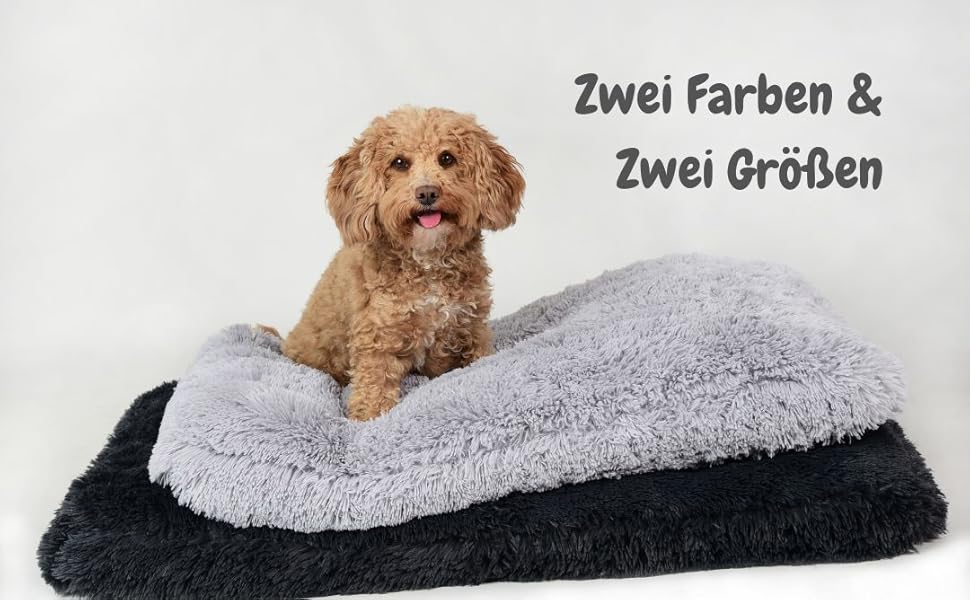 Плюшевий лежак для собак Petzy M (80x60x14 см), м'який і праний, для великих, середніх та малих собак, універсальний килимок, товстий та зручний, антрацит