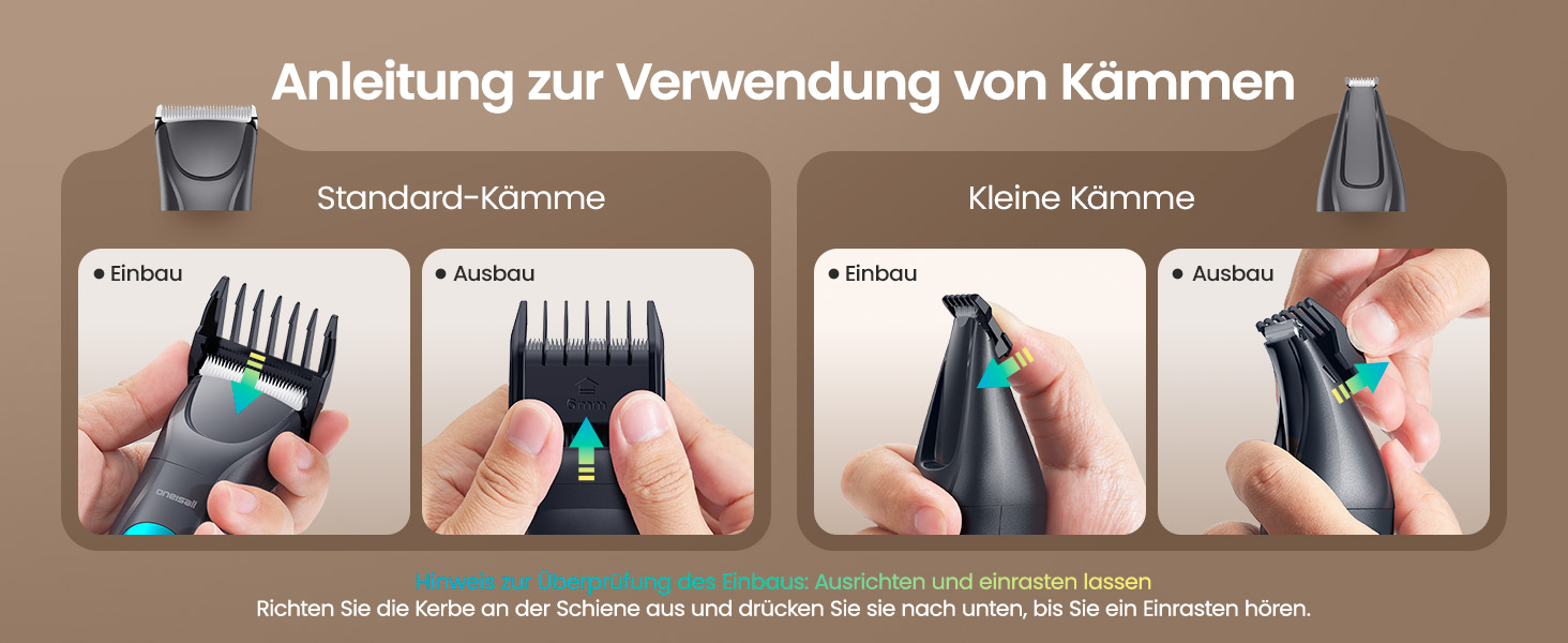 Машинка для стрижки собак та котів oneisall 2-в-1 з тримером для лап, LED-підсвічуванням, тиха робота, акумулятор 2000 mAh, професійний триммер для густого та кучерявого хутра, синій