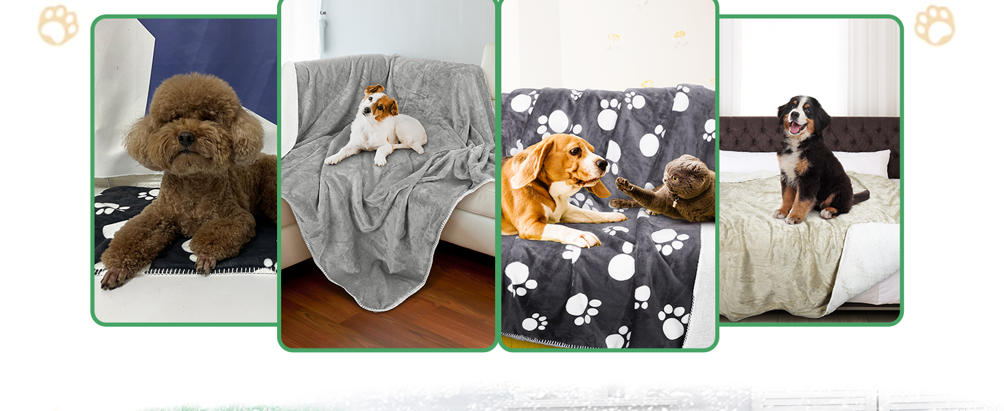 Водонепроникний плед для собак Kritter Planet, м'який та пухнастий, 75x130 см, темно-сірий, захист для авто, дивана, крісла, легко миється