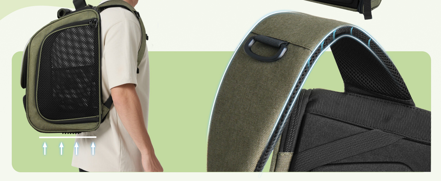 Рюкзак для кота Pecute з сіткою, дихаючий рюкзак-переноска для собак і котів, сірий (42*32*26 см)