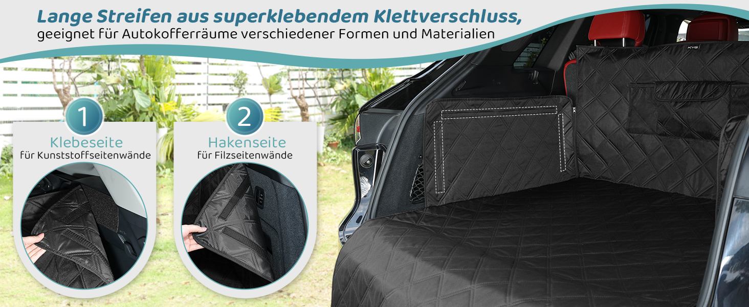 Захист для багажника авто для собак KYG з неслизьким дном, захистом бокових панелей та краю, універсальний, вологостійкий та стійкий до подряпин, 195 x 105 см