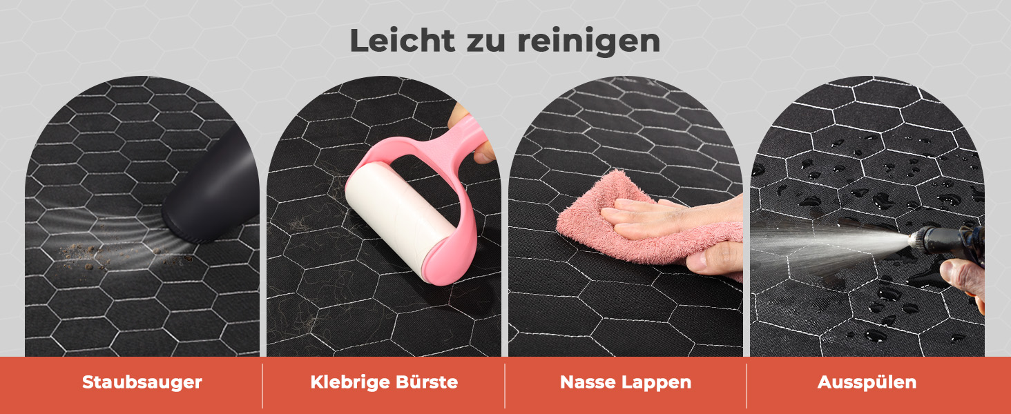 Захист для багажника автомобіля Oasser для собак, 185x103x34 см, універсальний, 600D, з боковим та захистом для краю вантажного отвору, водонепроникний, стійкий до подряпин, неслизький