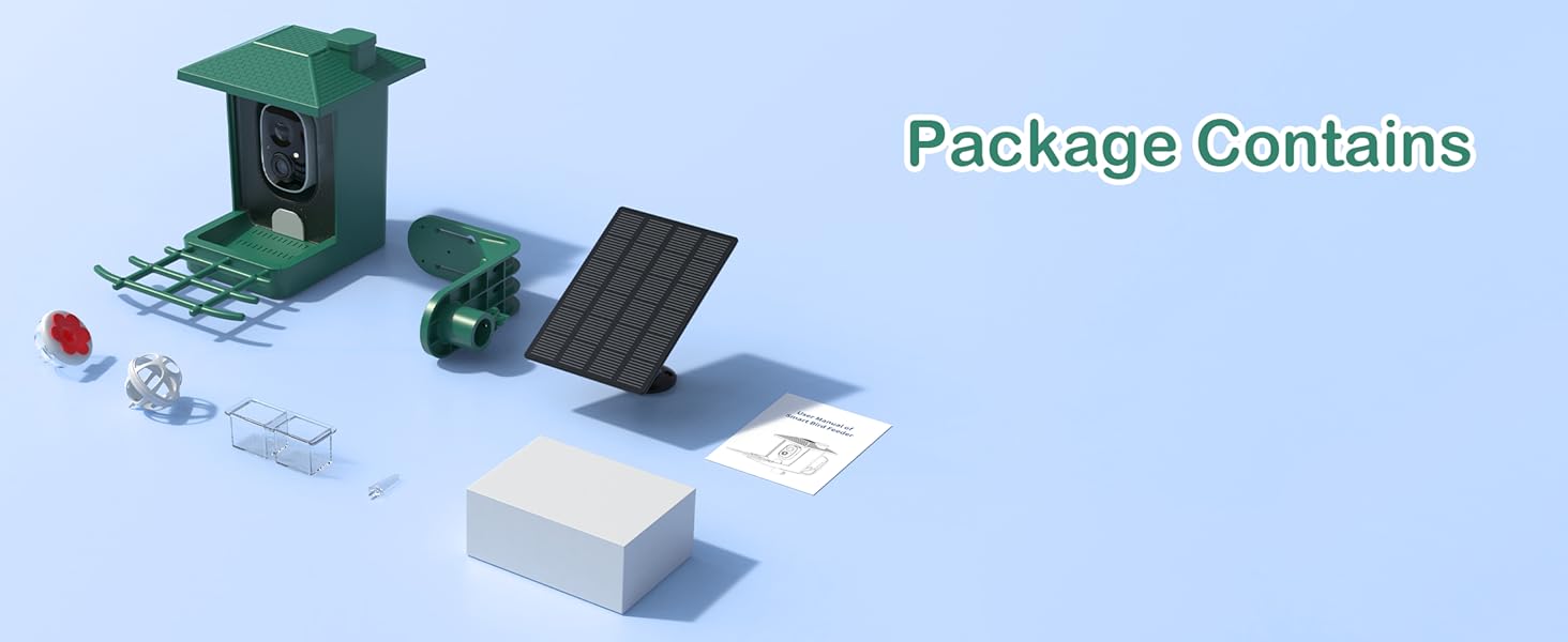 Кормушка для птахів з камерою Vogelhaus: сонячна, 2K, Wi-Fi, водонепроникна (IP66), для любителів птахів, з AI-відстеженням, безпечна для білок