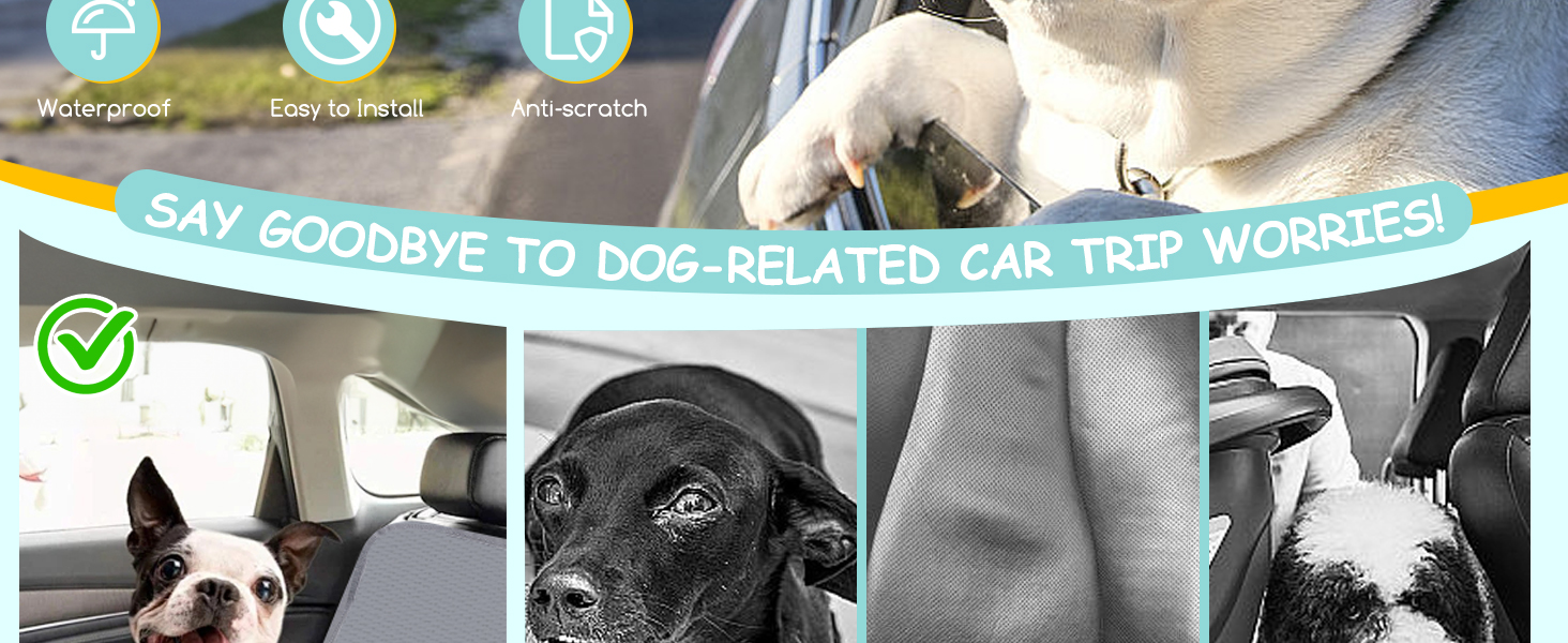 Чохли на сидіння для собак Nobleza: водонепроникні, зносостійкі, універсальні, 140x110 см (Сірий)