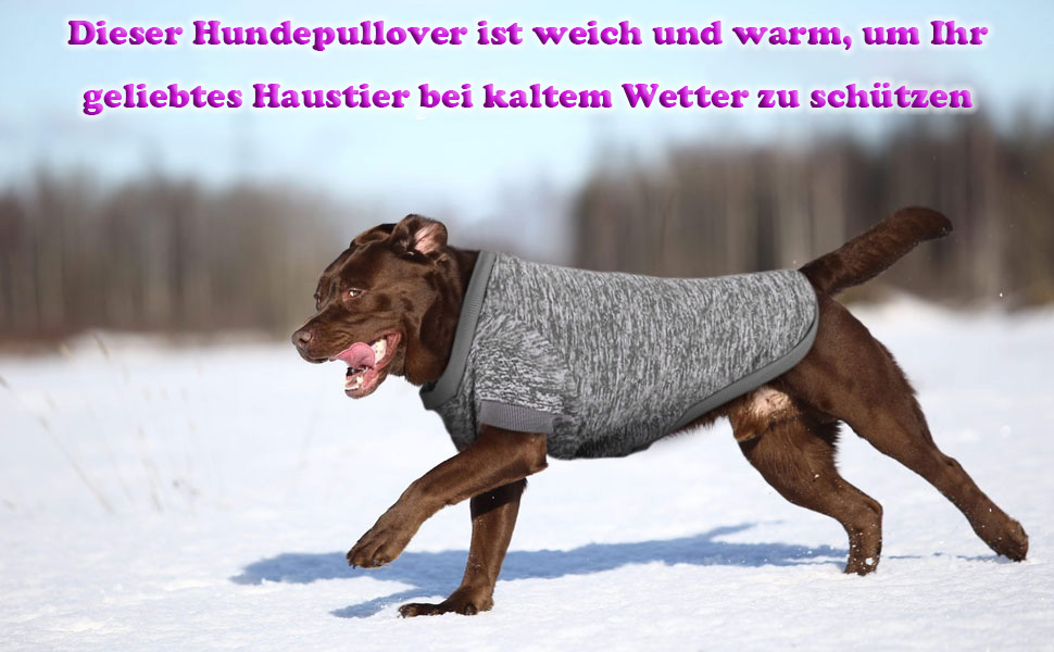 Пуловери для собак RANYPET 2 шт. Великі, теплі, зимові, в'язані, для середніх собак, 9XL (обхват грудей 90 см, довжина спини 75 см), 5XL (обхват грудей 70 см, довжина спини 55 см), колір: фіолетовий+сірий