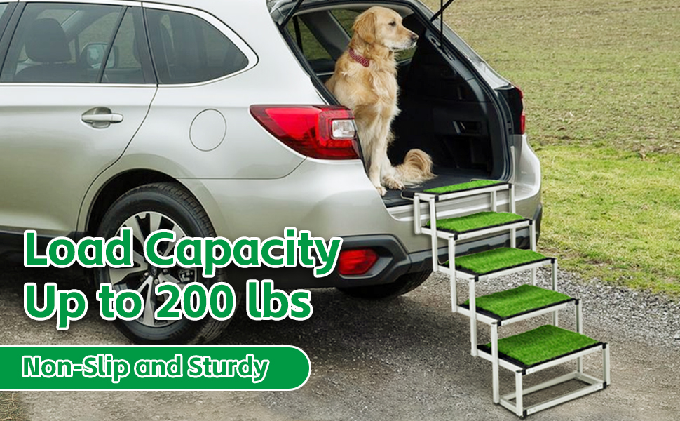 Східці для собак Hunderampe, легкі алюмінієві сходи для великих собак, з антиковзким покриттям, підходять для SUV, Jeep та вантажівок, до 70 кг