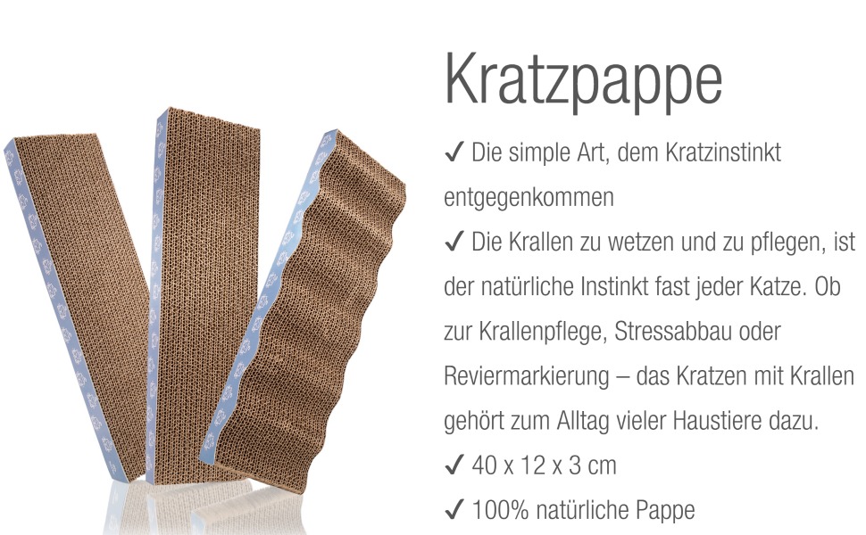 Bella & Balu: Набір з 3 картонних когтеточок для котів | Когтеточка-картон, когтеточка-стійка, захист меблів