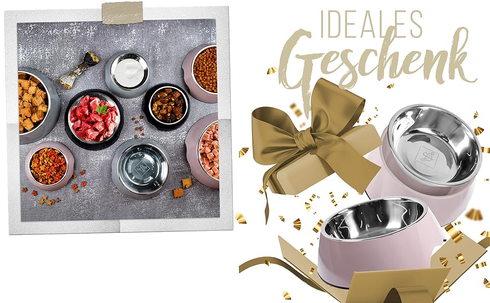 Набір мисок для корму ne&no® для собак та котів (S, 170 мл) з іменем, неслизькі | Миски для котів та собак | Taupe (S)