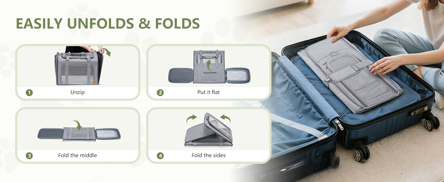 Транспортна сумка для собак Petsfit, 55x40x23 см, чорна, до 12 кг, для подорожей літаком (Eurowings, Lufthansa)