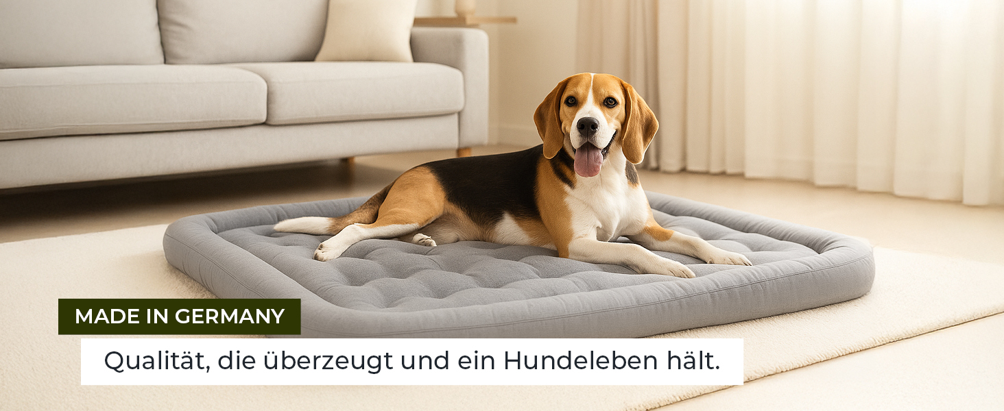 Ортопедична подушка для собак Doctor Bark, 60x55 см, сіра, 95°C, міцна та зручна