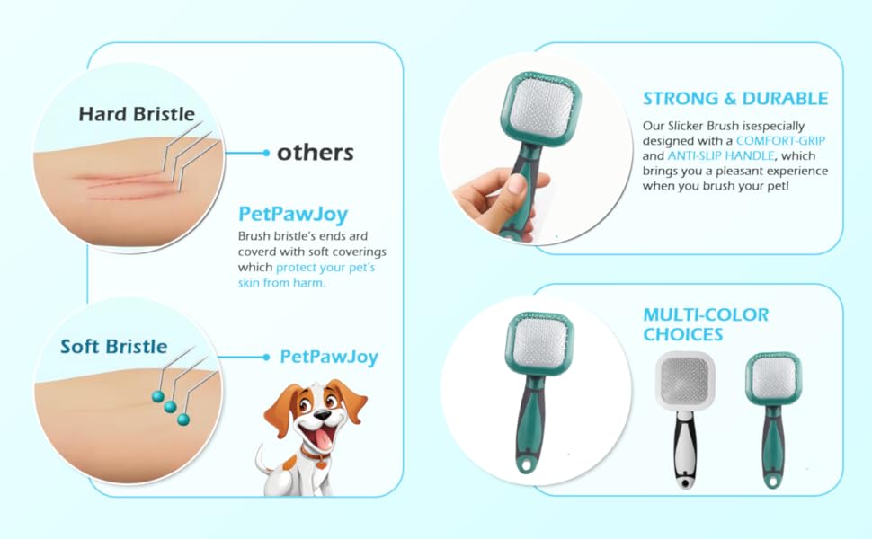 Щітка для собак і котів Zupfbürste: м'яке очищення, для боротьби з випаданням шерсті, підходить для цуценят, Yorkie, Пуделів, кроликів, котів, зелена