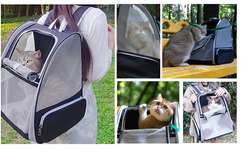 Рюкзак для собак та котів PETCUTE, рожевий, до 7 кг, дихаючий, складний, для подорожей, кемпінгу, схвалений авіакомпаніями