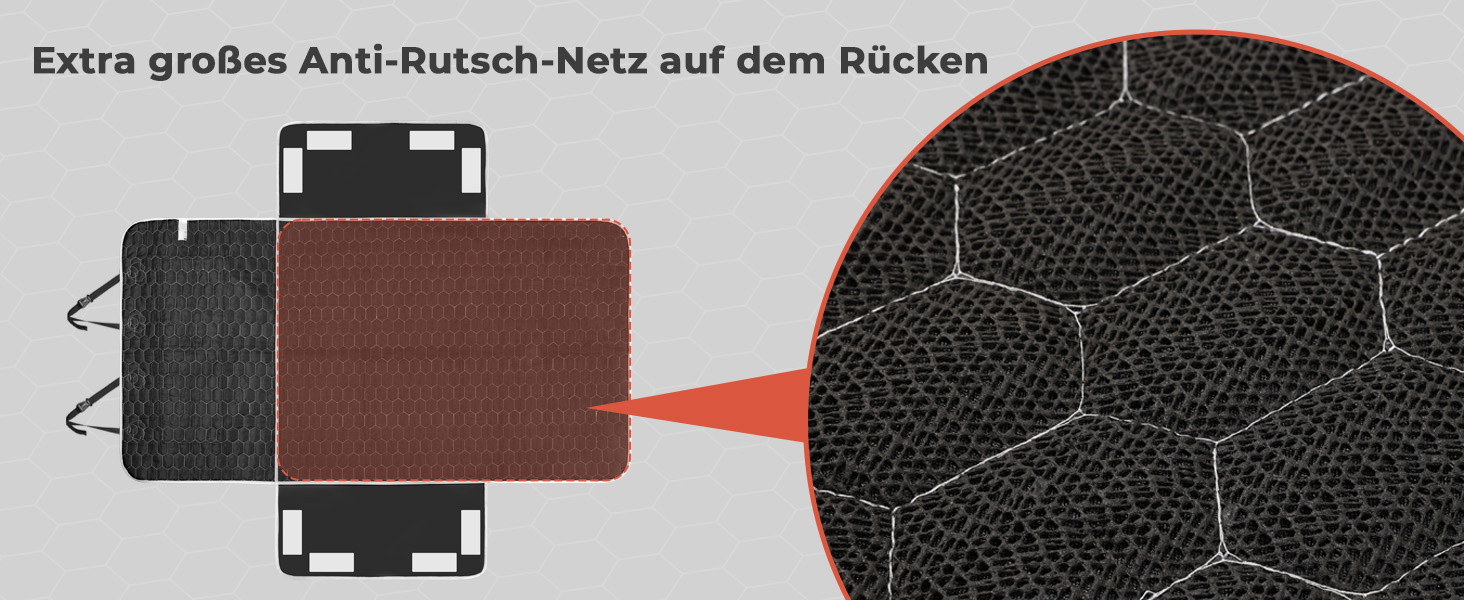Захист для багажника автомобіля Oasser для собак, 185x103x34 см, універсальний, 600D, з боковим та захистом для краю вантажного отвору, водонепроникний, стійкий до подряпин, неслизький