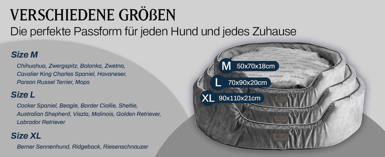 М'яке ліжко для собак San Diego Dark Grey L - зручне собаче ліжко для маленьких та великих собак, з антиковзким покриттям та можливістю прання