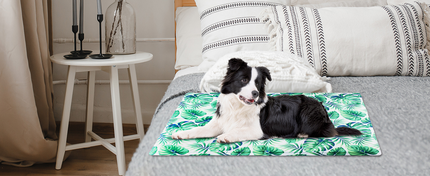 Кілим-охолоджувач для собак та котів Ninonly 50 x 65 см. Самостійно охолоджуючий, з нетоксичним гелем, вологостійкий, для дому та вулиці