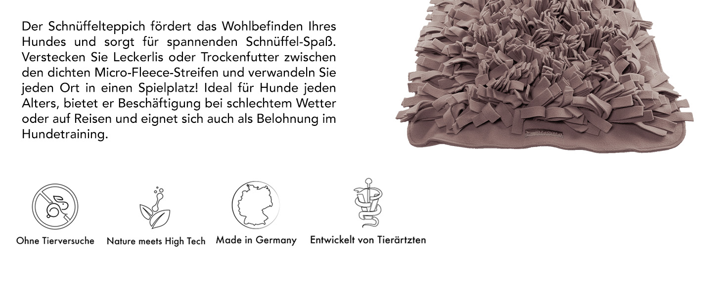 Шнуфлючий килимок для собак LILA LOVES IT 56x56 см - преміум іграшка для вихованців, стильний дизайн, міцний та пральний