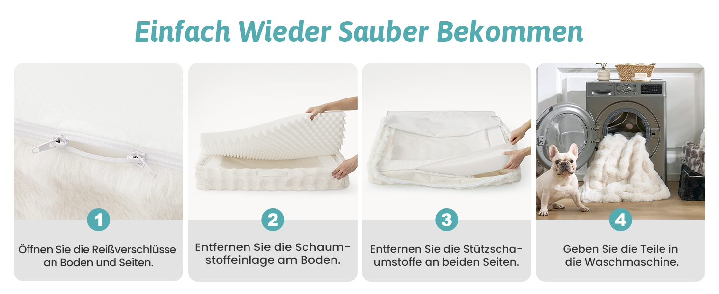 Ортопедичне ліжко для собак з штучного хутра, великі породи, C-подібне ліжко XL сірого кольору Tie-Dye, м'яке, тепле, з водонепроникним покриттям, антиковзаюче, з високощільним пінополіуретаном, миється