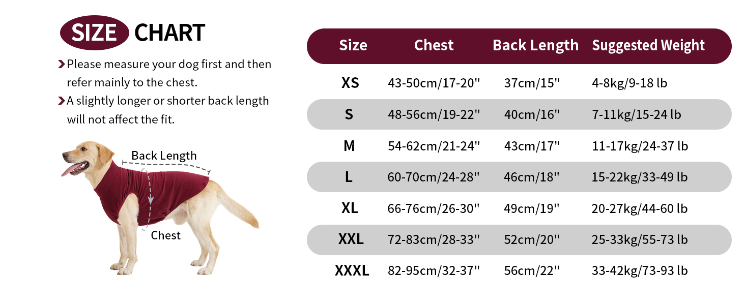 Пуловер для собак Heywean з флісу, теплий зимовий одяг для собак, сорочка-світшот для маленьких, середніх та великих собак (M, Червоний)