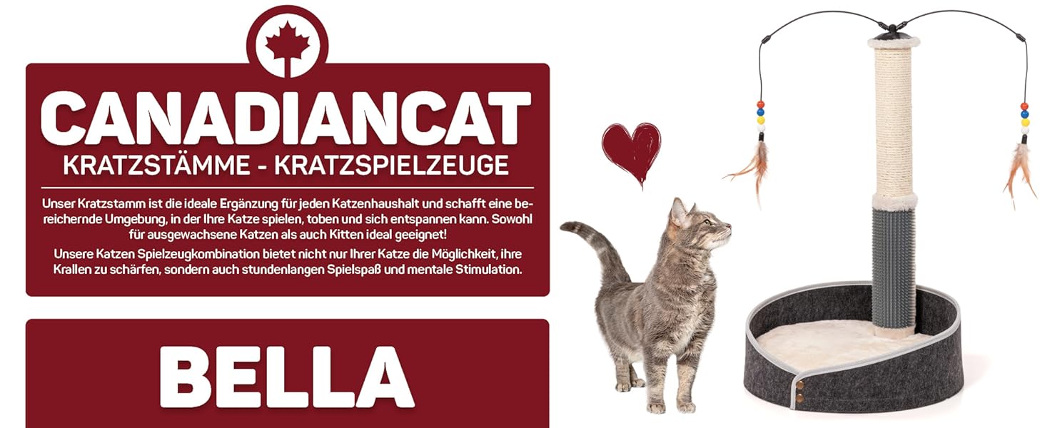 Котячий стовпчик для котів Lilly - інтерактивна іграшка для самостійних занять | 78 см | 33 x 33 x 80 см