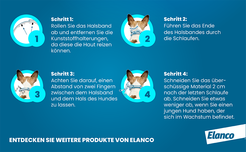 Нашийник Seresto® від Elanco для великих собак (від 8 кг): захист від бліх та кліщів на 7-8 місяців, довжина 70 см, вага 4,50 г + 2,03 г, 1 шт.