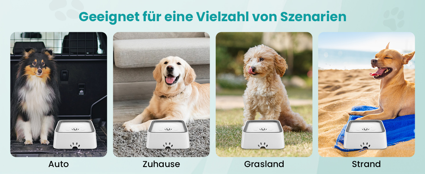 Миска для води Happy Hachi для собак з вугільним фільтром, повільний водопоїльник, нековзна, без витоків, для дому