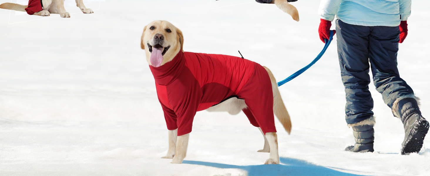 Зимовий теплий одяг для собак Dotoner: теплий комбінезон з флісовою підкладкою, вітронепроникний, з отвором для шлейки, для малих, середніх та великих собак, XL, сірий