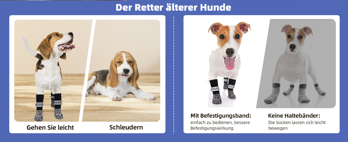 Чорні антиковзкі шкарпетки для собак (XXL) - захист лап від слизькості на твердих підлогах