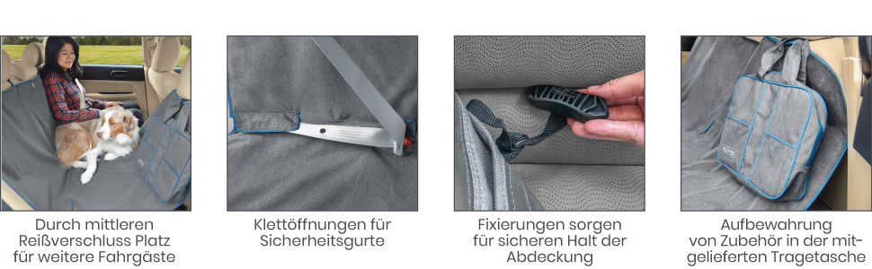 Захист сидіння автомобіля Kurgo Heather для собак, водовідштовхуючий та брудовідштовхуючий, ширина 140 см, колір мускатний heather, окремий, світло-коричневий